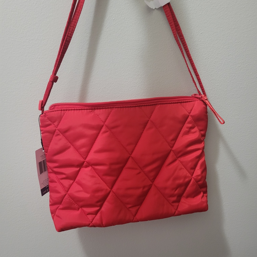 Quilted Red Crossbody Bag